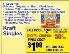 Key Food Kraft Singles offer