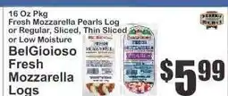 Key Food BelGioioso Fresh Mozzarella Logs offer