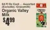 Key Food Organic Valley Milk offer