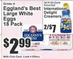 Key Food Eggland's Best Large White Eggs offer