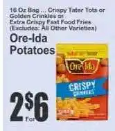 Key Food Ore-Ida Potatoes offer