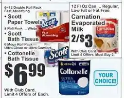 Key Food Cottonelle Bath Tissue offer