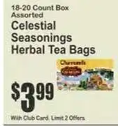 Key Food Celestial Seasonings Herbal Tea Bags offer