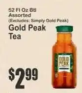 Key Food Gold Peak Tea offer