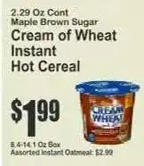 Key Food Cream Of Wheat Instant Hot Cereal offer