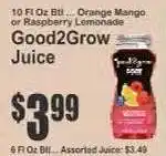 Key Food Good2Grow Juice offer