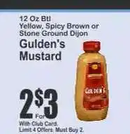 Key Food Gulden's Mustard offer