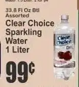 Key Food Clear Choice Sparkling Water offer