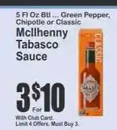 Key Food McIlhenny Tabasco Sauce offer