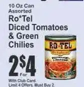 Key Food Ro*Tel Diced Tomatoes & Green Chilies offer