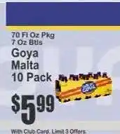 Key Food Goya Malta 10-Pack offer