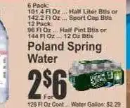 Key Food Poland Spring Water offer