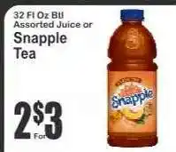 Key Food Snapple Tea offer