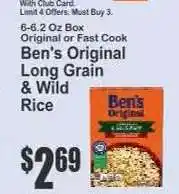 Key Food Ben's Original Long Grain & Wild Rice offer