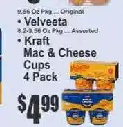 Key Food Kraft Mac & Cheese Cups 4 Pack offer