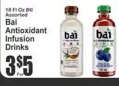 Key Food Bai Antioxidant Infusion Drinks offer