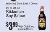 Key Food Kikkoman Soy Sauce offer