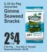 Key Food Gimme Seaweed Snacks offer