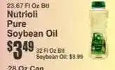 Key Food Nutrioli Pure Soybean Oil offer