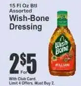 Key Food Wish-Bone Dressing offer
