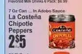 Key Food La Costeña Chipotle Peppers offer