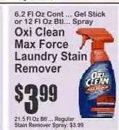 Key Food Oxi Clean Max Force Laundry Stain Remover offer