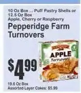 Key Food Pepperidge Farm Turnovers offer