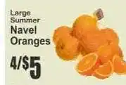 Key Food Large Summer Navel Oranges offer