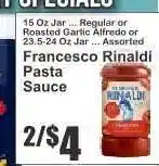Key Food Francesco Rinaldi Pasta Sauce offer