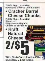 Key Food Kraft Natural Cheese offer
