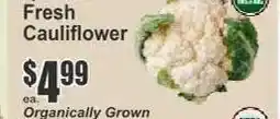 Key Food Fresh Cauliflower offer