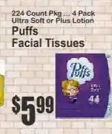 Key Food Puffs Facial Tissues offer