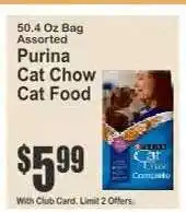 Key Food Purina Cat Chow Cat Food offer