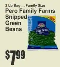 Key Food Pero Family Farms Snipped Green Beans offer