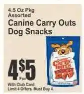 Key Food Canine Carry Outs Dog Snacks offer