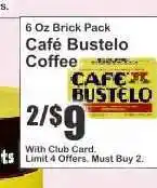Key Food Cafe Bustelo Coffee offer