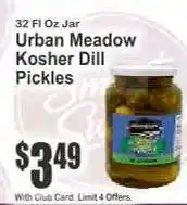 Key Food Urban Meadow Kosher Dill Pickles offer