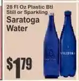 Key Food Saratoga Water offer