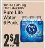 Key Food Pure Life Water 6 Pack offer