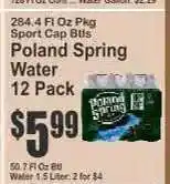 Key Food Poland Spring Water 12-Pack offer