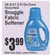 Key Food Snuggle Fabric Softener offer