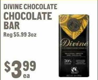 New Seasons Market Divine Chocolate Bar offer