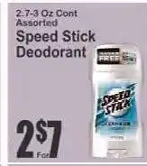 Key Food Speed Stick Deodorant offer