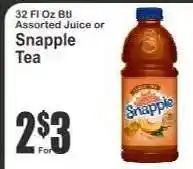 Key Food Snapple Tea offer