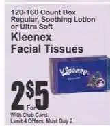Key Food Kleenex Facial Tissues offer