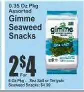 Key Food Gimme Seaweed Snacks offer