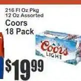 Key Food Coors 18 Pack offer