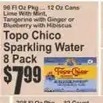 Key Food Topo Chico Sparkling Water 8 Pack offer