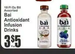 Key Food Bai Antioxidant Infusion Drinks offer
