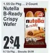 Key Food Nutella B-Ready Crispy Wafer offer